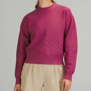 Lululemon All Around Crewneck Sweater Pink Lychee